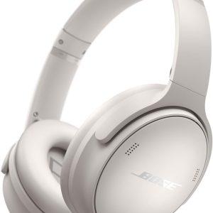 Bose QuietComfort Wireless Noise Cancelling Headphones, Bluetooth Over Ear Headphones with Up To 24 Hours of Battery Life, White 2023