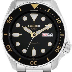 Seiko Men's Analogue Automatic Watch Seiko 5 Sports, Black, 7K1, 7K1