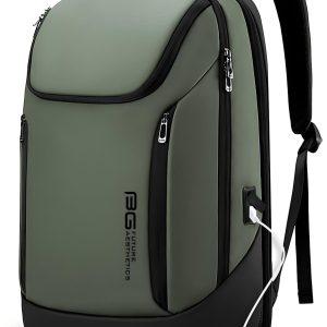 BANGE Business Smart Backpack Waterproof fit 15.7 Inch Laptop Backpack with USB Charging Port,Travel Durable Backpack